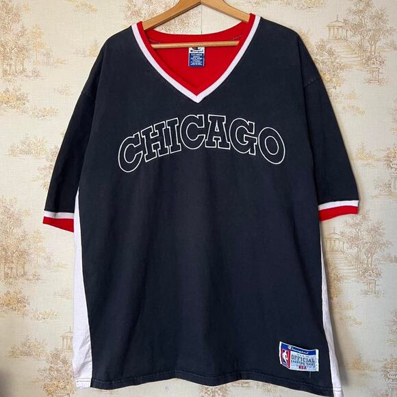 90s Champion Chicago Bulls Shooting Shirt Size 2XL - Picture 3 of 8